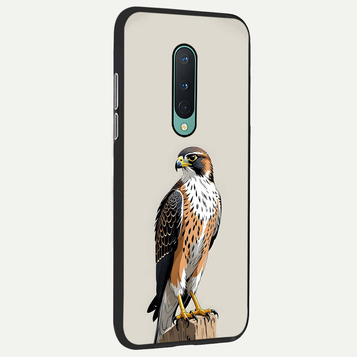  Clever Eagle back cover For OnePlus 8 slim fit glass case with vibrant aesthetic design