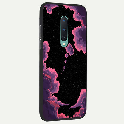  Cosmic Cloud Journey back cover For OnePlus 8 slim fit glass case with vibrant aesthetic design