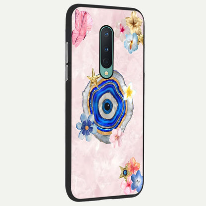  Divine Aura Bloom back cover For OnePlus 8 slim fit glass case with vibrant aesthetic design