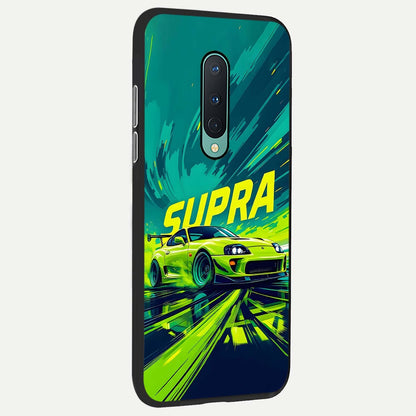  Electric Supra Thunder back cover For OnePlus 8 slim fit glass case with vibrant aesthetic design