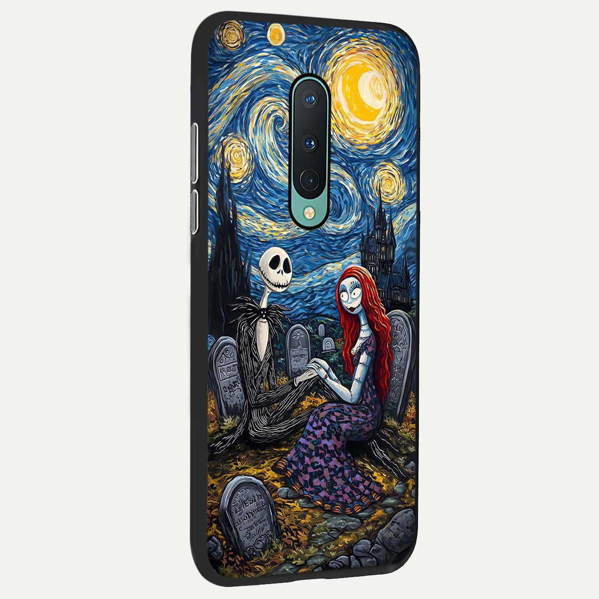  Eternal Night Love back cover For OnePlus 8 slim fit glass case with vibrant aesthetic design