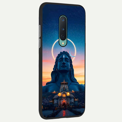 Eternal Shiva Aura back cover For OnePlus 8 slim fit glass case with vibrant aesthetic design