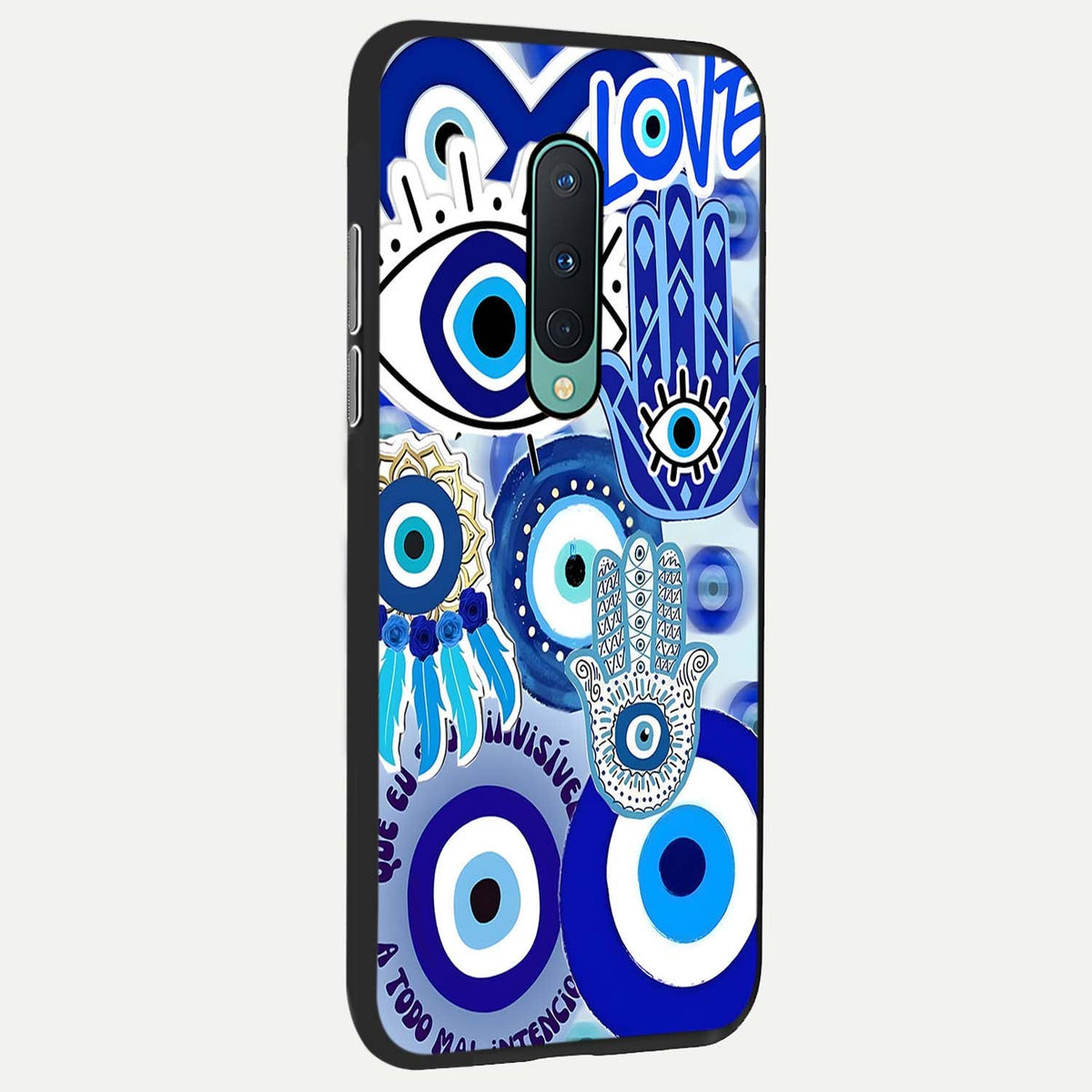  Evil Eyes Dream back cover For OnePlus 8 slim fit glass case with vibrant aesthetic design