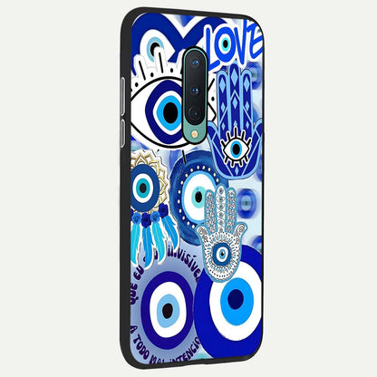  Evil Eyes Dream back cover For OnePlus 8 slim fit glass case with vibrant aesthetic design
