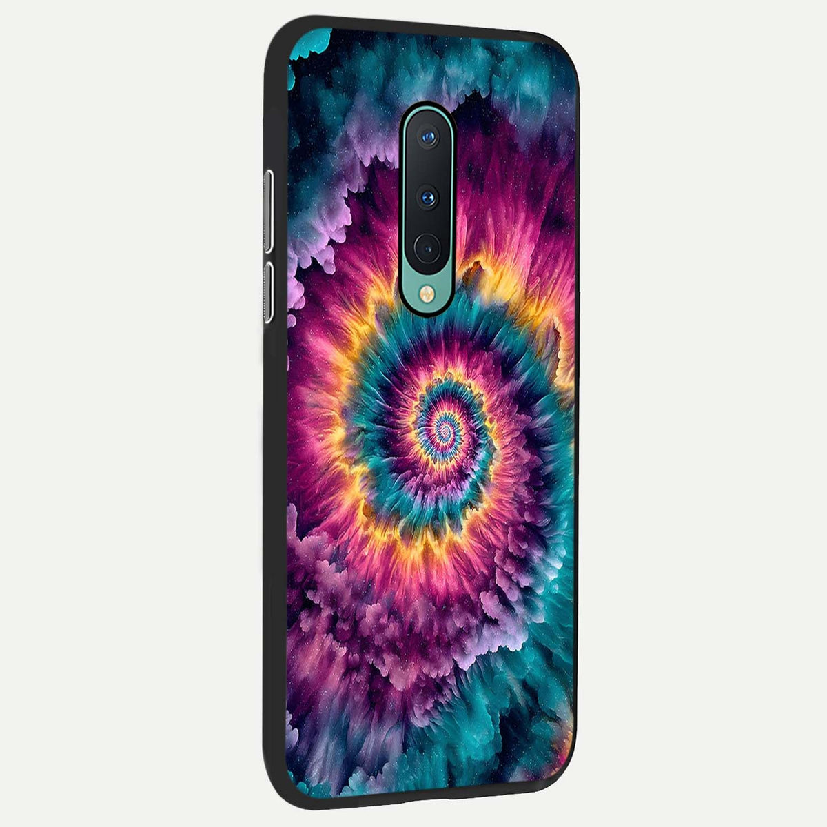  Galactic Spiral Burst back cover For OnePlus 8 slim fit glass case with vibrant aesthetic design