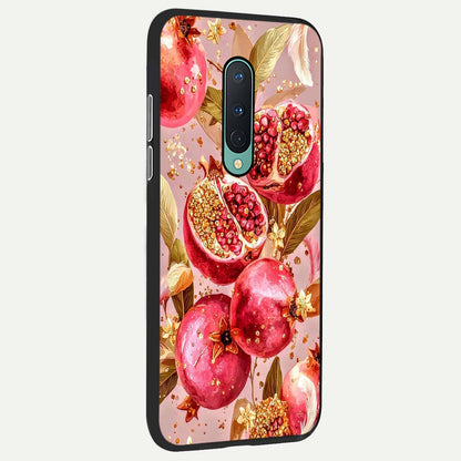 Golden Bloom Glow back cover For OnePlus 8 slim fit glass case with vibrant aesthetic design