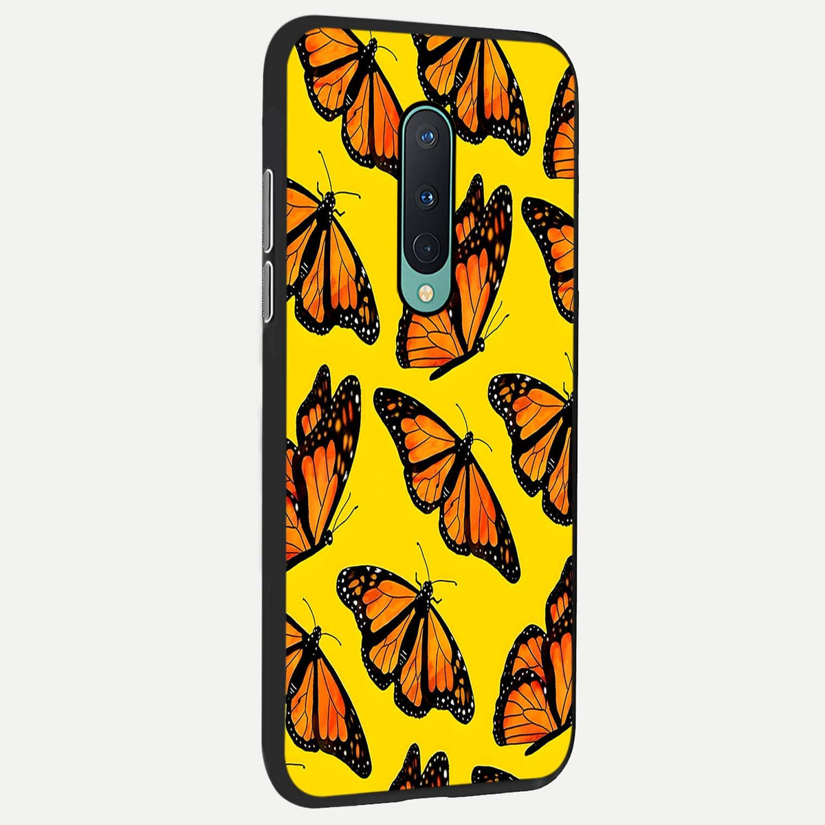  Golden Wing Flight back cover For OnePlus 8 slim fit glass case with vibrant aesthetic design