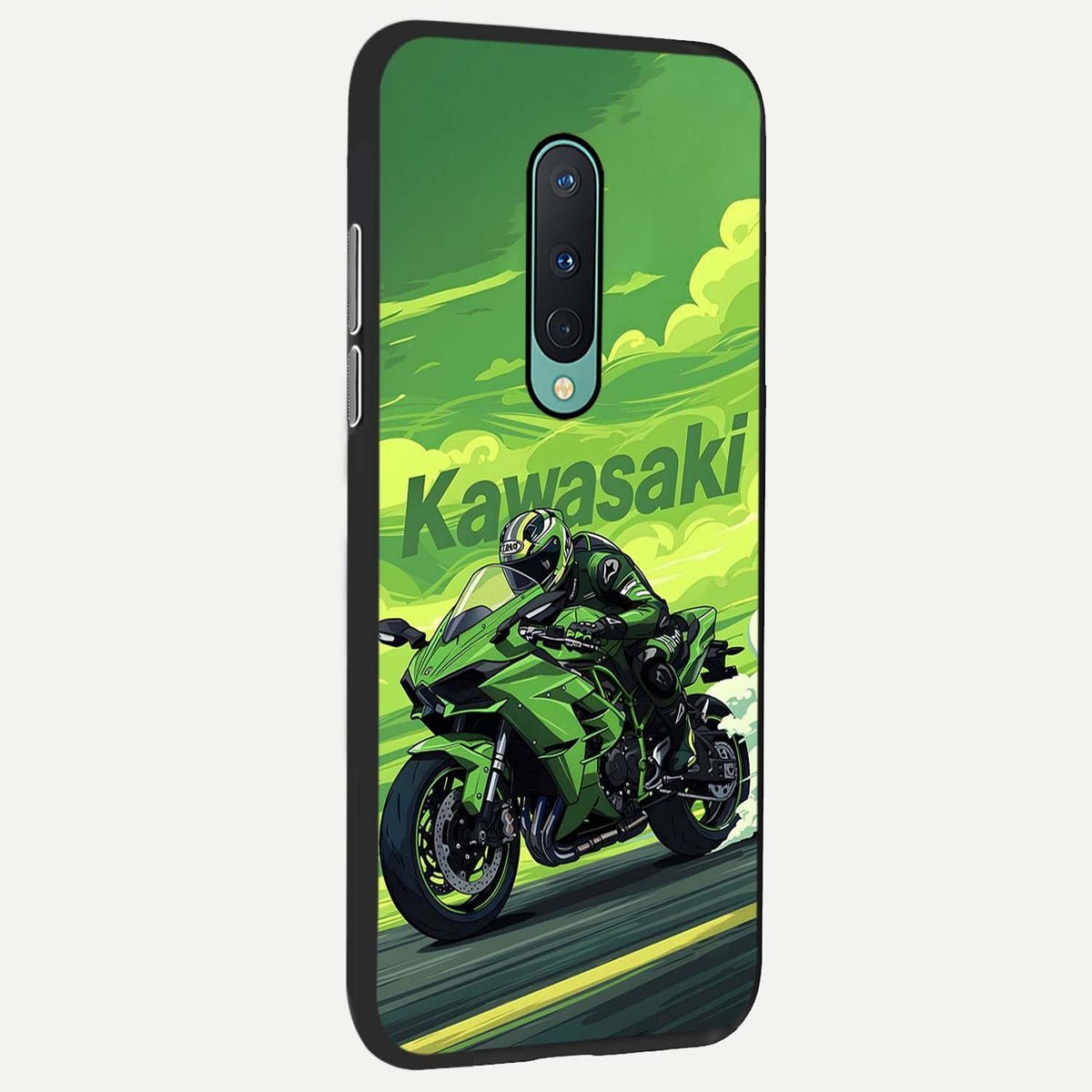  Greenery Sky back cover For OnePlus 8 slim fit glass case with vibrant aesthetic design
