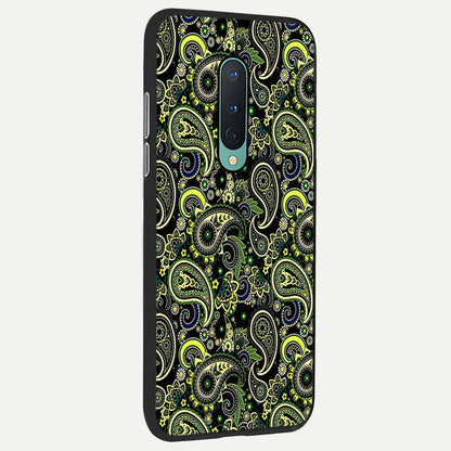  Green Lemon back cover For OnePlus 8 slim fit glass case with vibrant aesthetic design