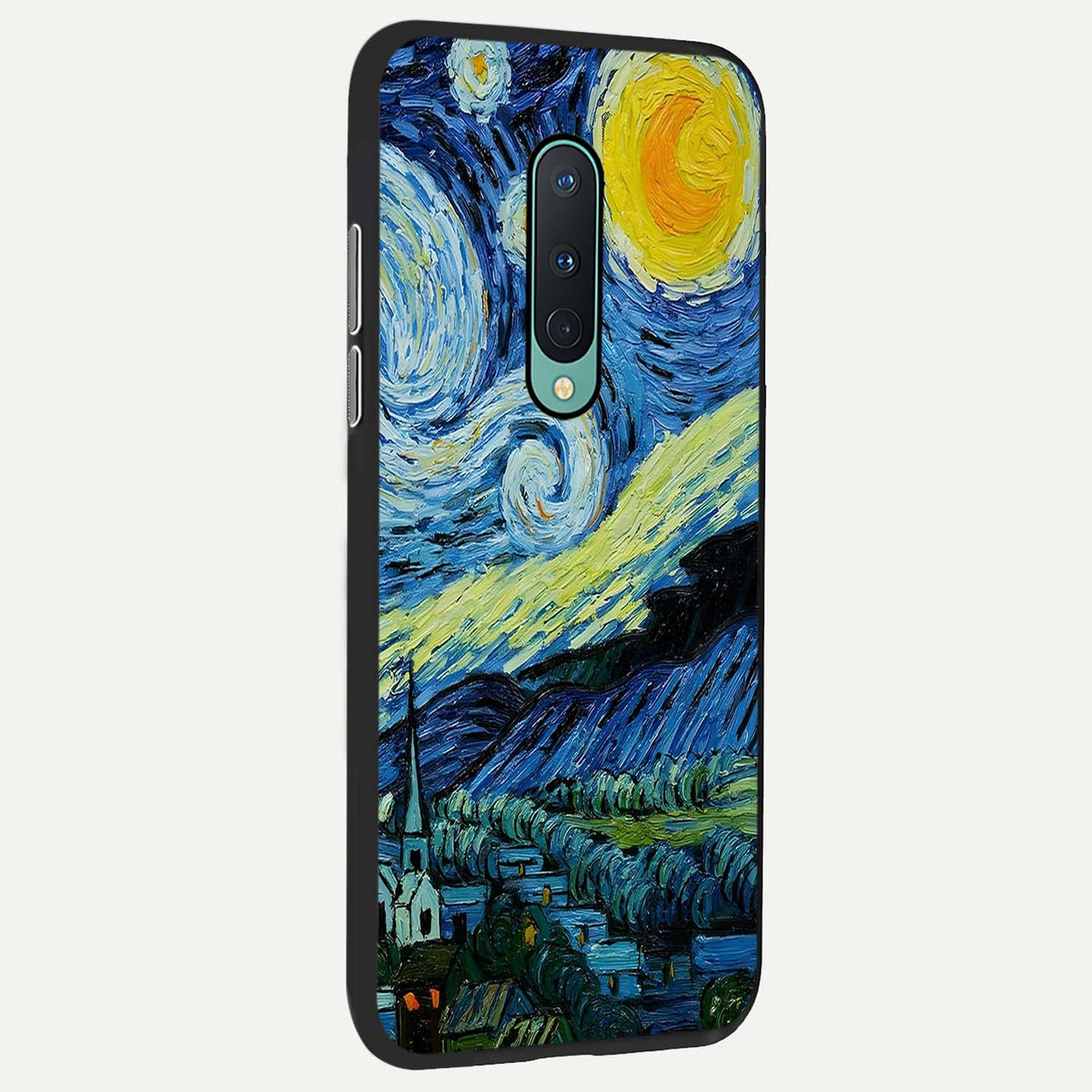  Inspired Van Gogh Art back cover For OnePlus 8 slim fit glass case with vibrant aesthetic design