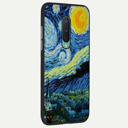  Inspired Van Gogh Art back cover For OnePlus 8 slim fit glass case with vibrant aesthetic design