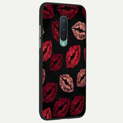  Midnight Kiss Love back cover For OnePlus 8 slim fit glass case with vibrant aesthetic design