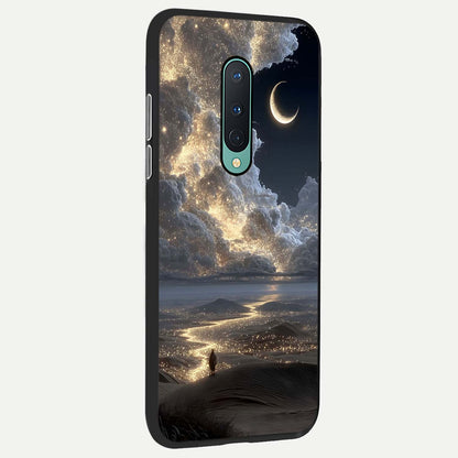  Moonlight Spark Path back cover For OnePlus 8 slim fit glass case with vibrant aesthetic design
