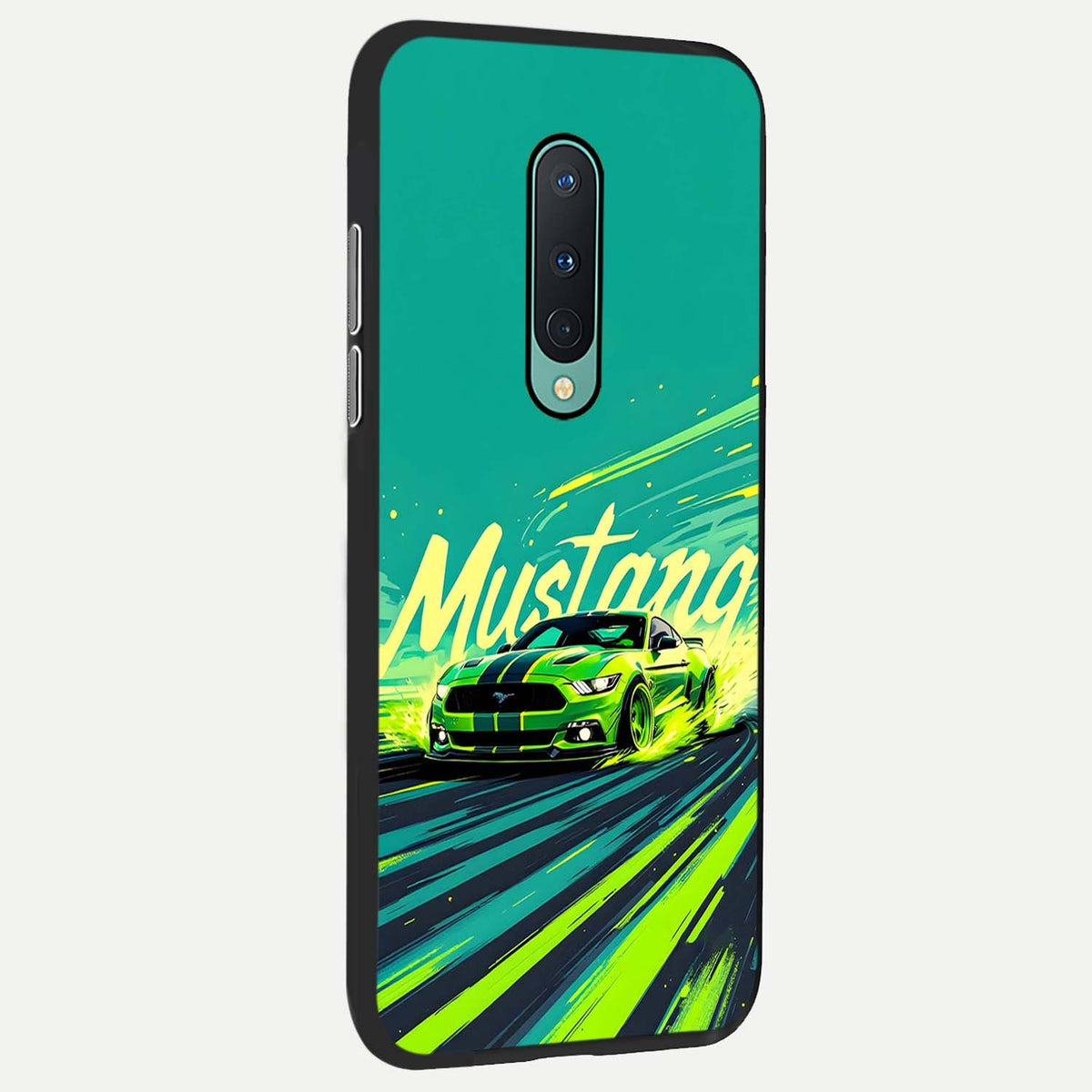  Mustang Bang back cover For OnePlus 8 slim fit glass case with vibrant aesthetic design