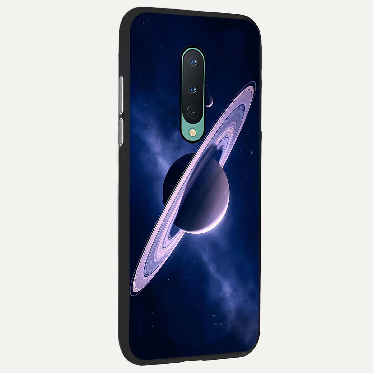  Saturn Ring Mystique back cover For OnePlus 8 slim fit glass case with vibrant aesthetic design