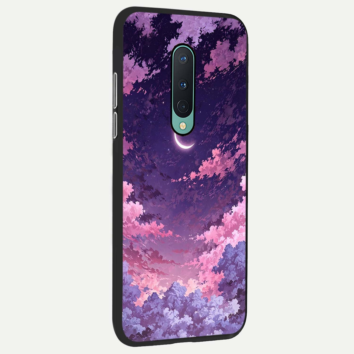  Sky Drift Clouds back cover For OnePlus 8 slim fit glass case with vibrant aesthetic design