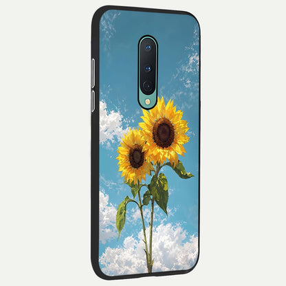  Sunlit Daisy Glow back cover For OnePlus 8 slim fit glass case with vibrant aesthetic design