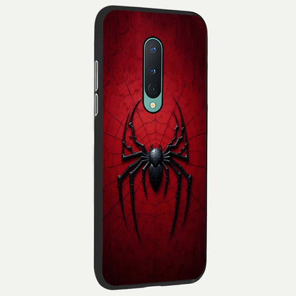 Superhero Web Emblem back cover For OnePlus 8 slim fit glass case with vibrant aesthetic design