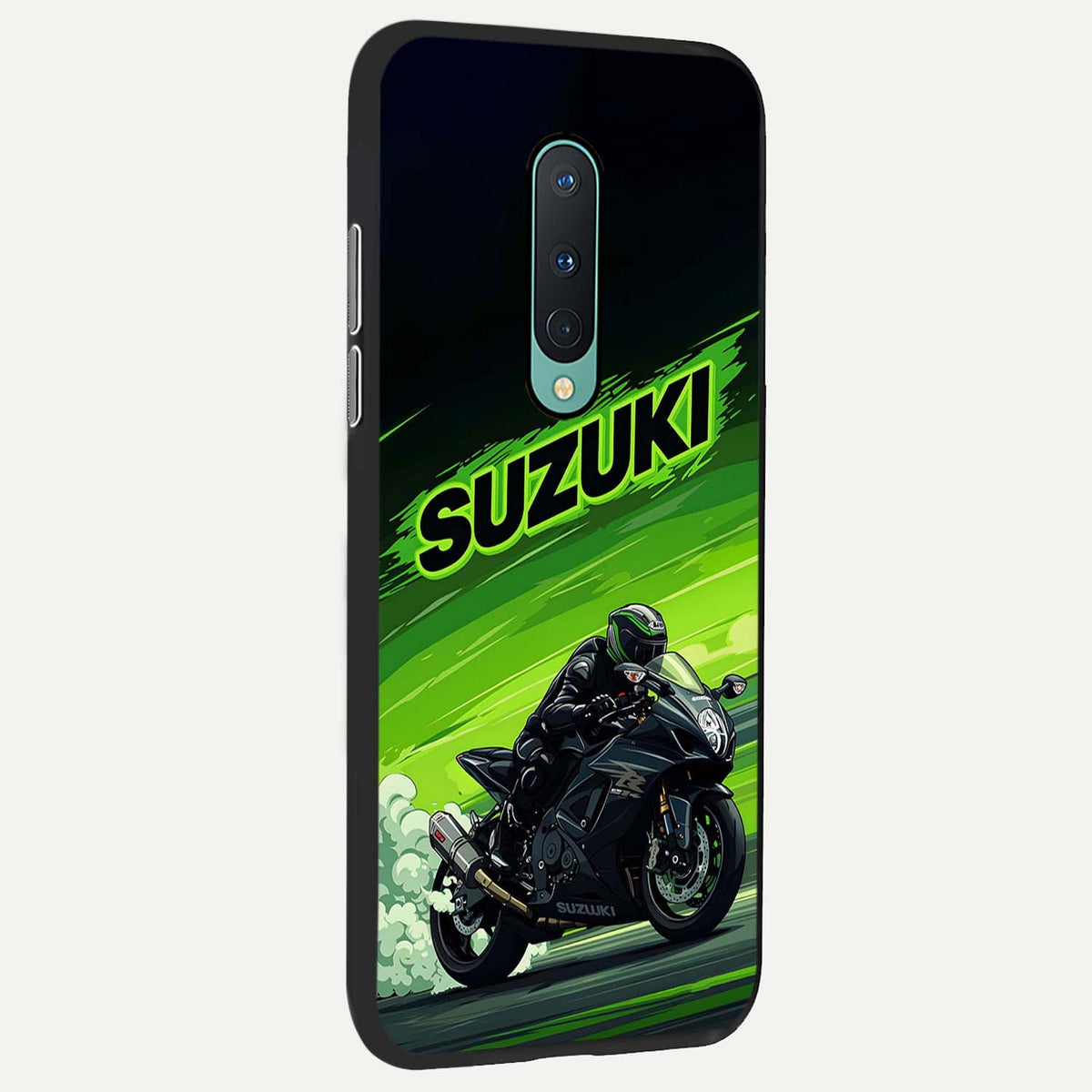  Suzuki Speed Beast back cover For OnePlus 8 slim fit glass case with vibrant aesthetic design