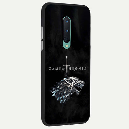  Throne Wolf Legacy back cover For OnePlus 8 slim fit glass case with vibrant aesthetic design
