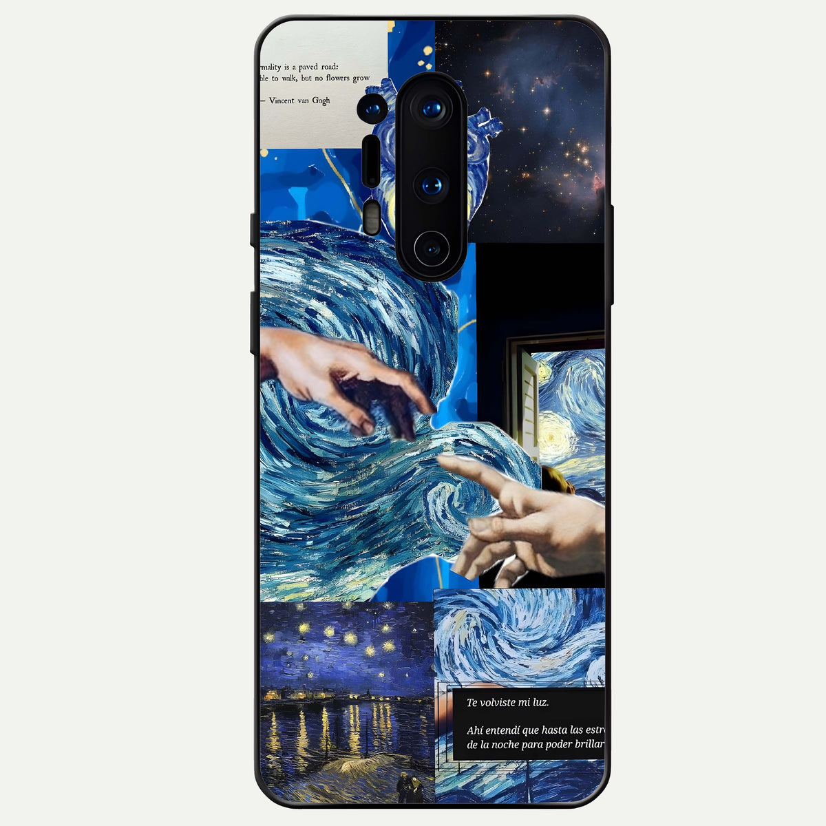  Aesthetic Vando Hands Glass Case For OnePlus 8 Pro back cover – full design glossy printed glass finish