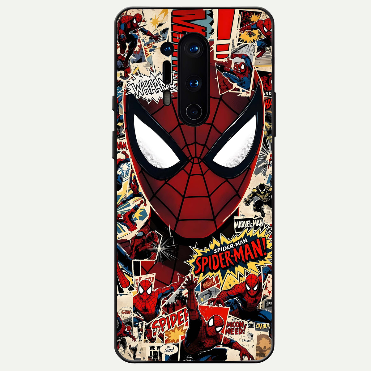  Aesthetic Wonder Spider Glass Case For OnePlus 8 Pro back cover – full design glossy printed glass finish