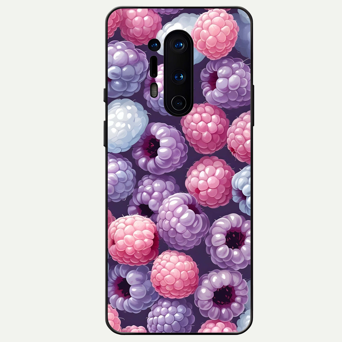  Berry Candy Pop Glass Case For OnePlus 8 Pro back cover – full design glossy printed glass finish