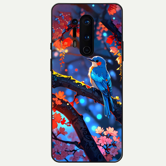  Blooming Water Drift Glass Case For OnePlus 8 Pro back cover – full design glossy printed glass finish