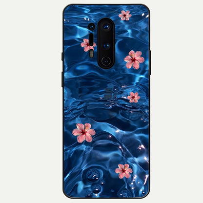  Bloom Thread Art Glass Case For OnePlus 8 Pro back cover – full design glossy printed glass finish