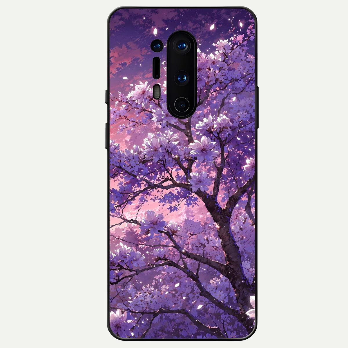  Blossom Tree Glass Case For OnePlus 8 Pro back cover – full design glossy printed glass finish