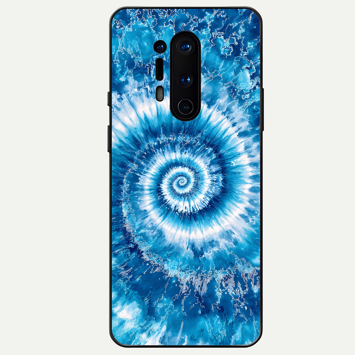  Blue Galaxy Wave Glass Case For OnePlus 8 Pro back cover – full design glossy printed glass finish