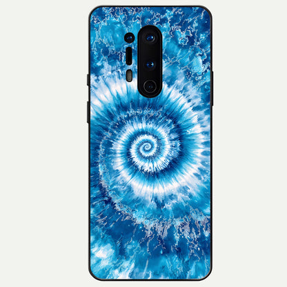  Blue Galaxy Wave Glass Case For OnePlus 8 Pro back cover – full design glossy printed glass finish