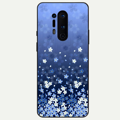  Blue Starry Glass Case For OnePlus 8 Pro back cover – full design glossy printed glass finish