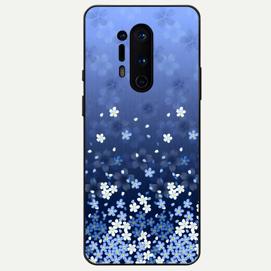  Blue Starry Glass Case For OnePlus 8 Pro back cover – full design glossy printed glass finish