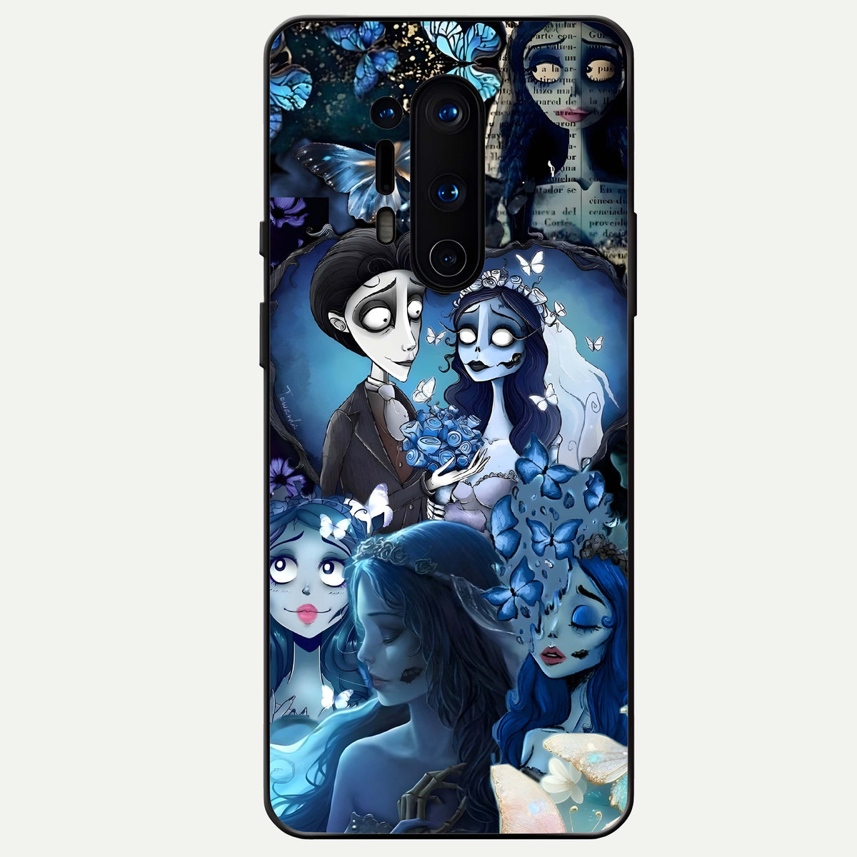  Butterfly Ghost Soul Glass Case For OnePlus 8 Pro back cover – full design glossy printed glass finish