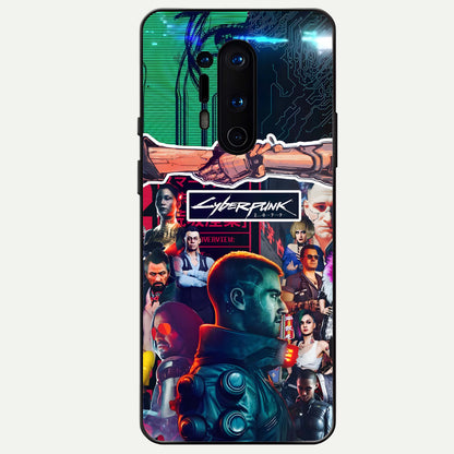  CYBERPUNK Legacy Glass Case For OnePlus 8 Pro back cover – full design glossy printed glass finish