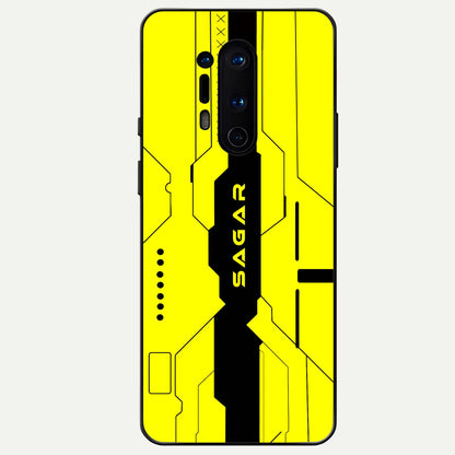  Circuit CYBERPUNK Custom Name Glass Case For OnePlus 8 Pro back cover – full design glossy printed glass finish