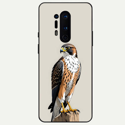  Clever Eagle Glass Case For OnePlus 8 Pro back cover – full design glossy printed glass finish
