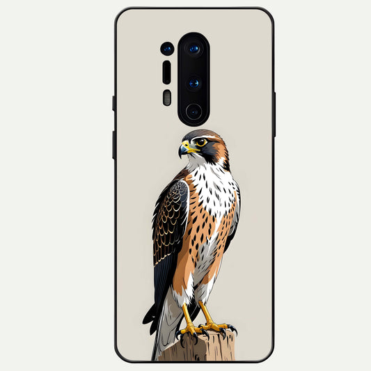  Clever Eagle Glass Case For OnePlus 8 Pro back cover – full design glossy printed glass finish