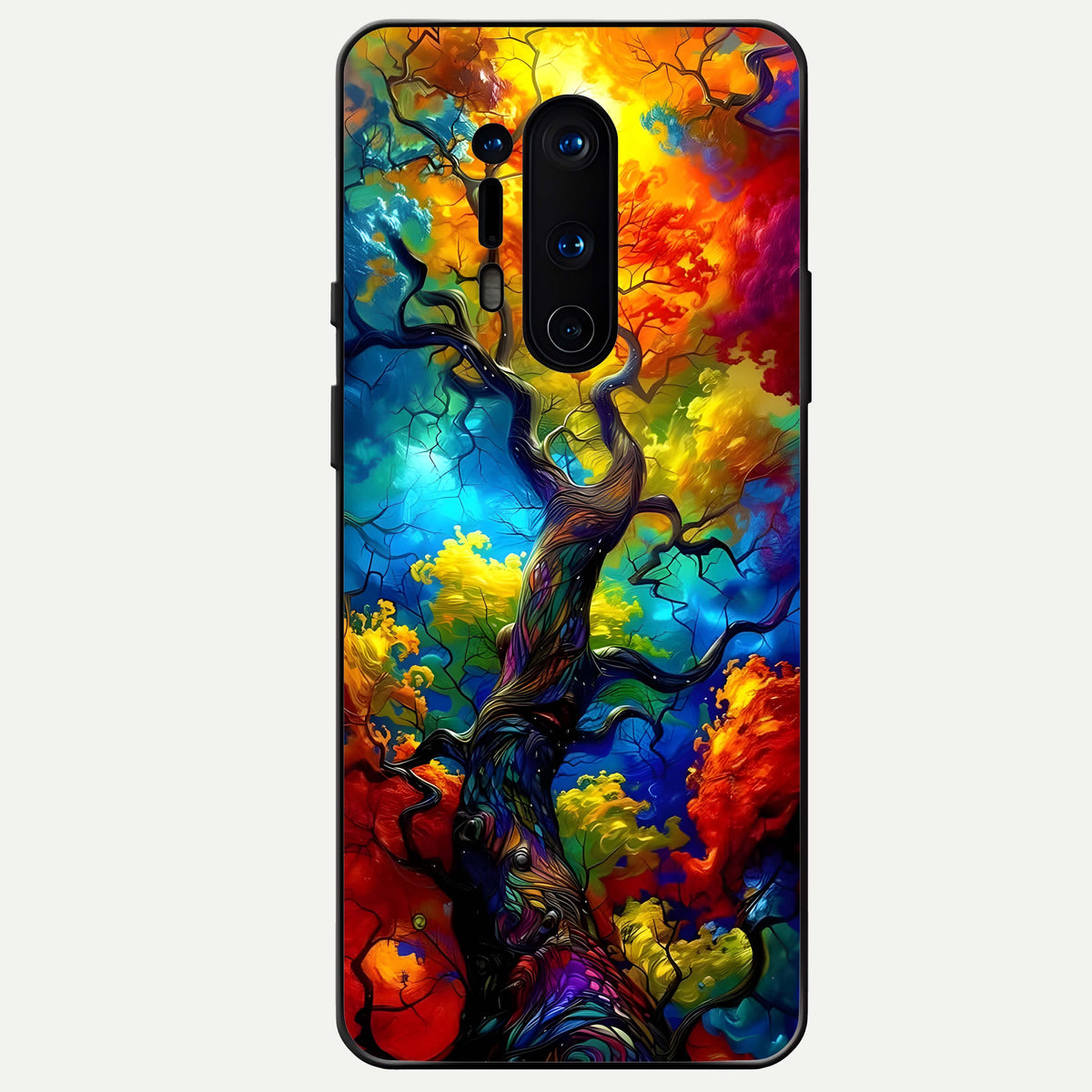  Colorful Soda Bottles Glass Case For OnePlus 8 Pro back cover – full design glossy printed glass finish