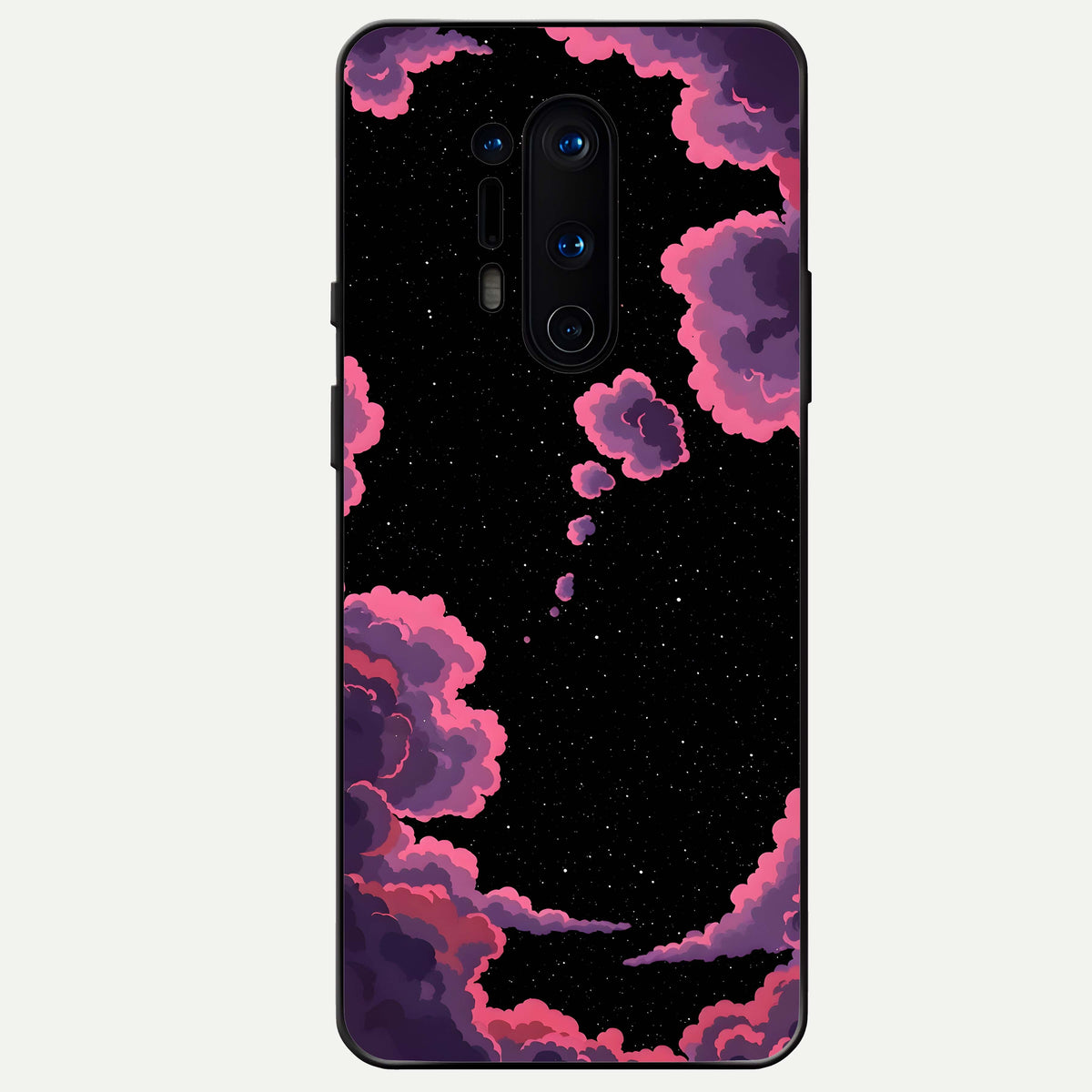  Cosmic Cloud Journey Glass Case For OnePlus 8 Pro back cover – full design glossy printed glass finish