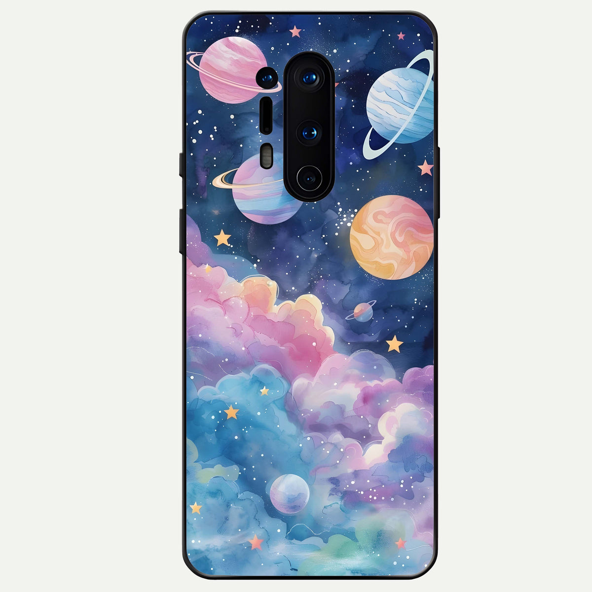  Cosmic Planet Dreams Glass Case For OnePlus 8 Pro back cover – full design glossy printed glass finish