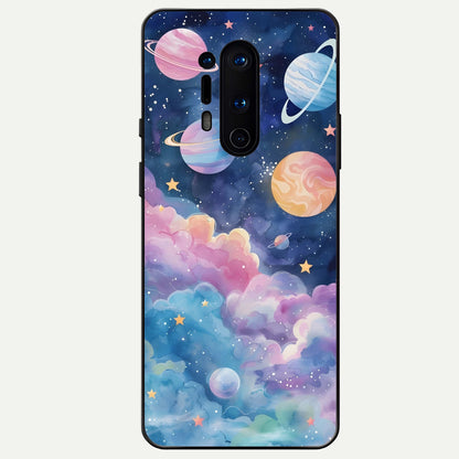  Cosmic Planet Dreams Glass Case For OnePlus 8 Pro back cover – full design glossy printed glass finish