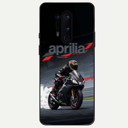  Dark Aprilla Glass Case For OnePlus 8 Pro back cover – full design glossy printed glass finish