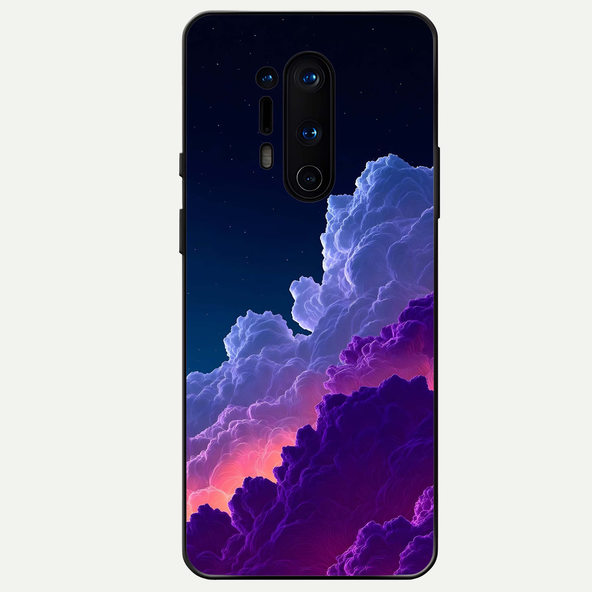  Dreamy Cloud Skies Glass Case For OnePlus 8 Pro back cover – full design glossy printed glass finish