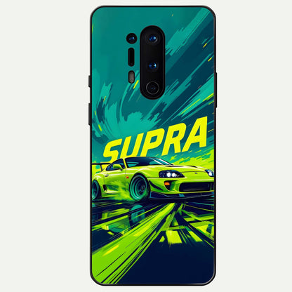  Electric Supra Thunder Glass Case For OnePlus 8 Pro back cover – full design glossy printed glass finish