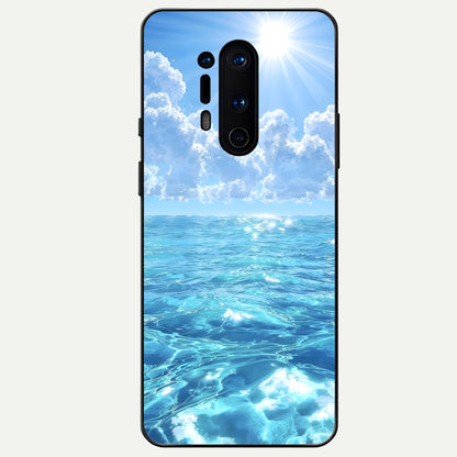  Endless Ocean Horizon Glass Case For OnePlus 8 Pro back cover – full design glossy printed glass finish