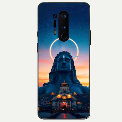  Eternal Shiva Aura Glass Case For OnePlus 8 Pro back cover – full design glossy printed glass finish