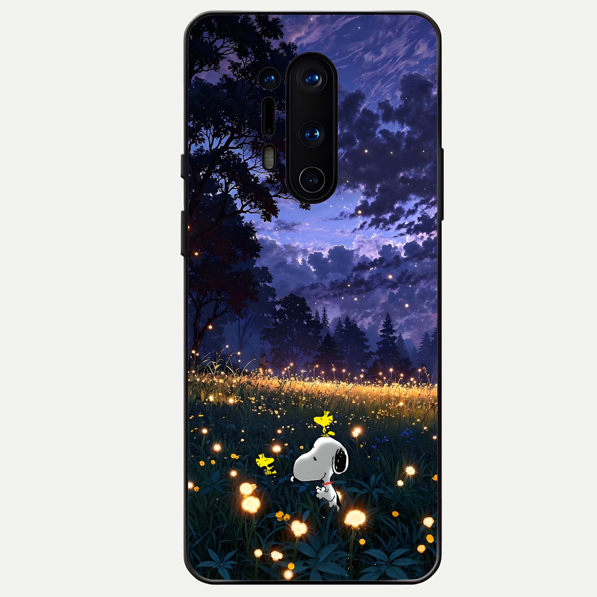  Firefly Meadow Magic Glass Case For OnePlus 8 Pro back cover – full design glossy printed glass finish