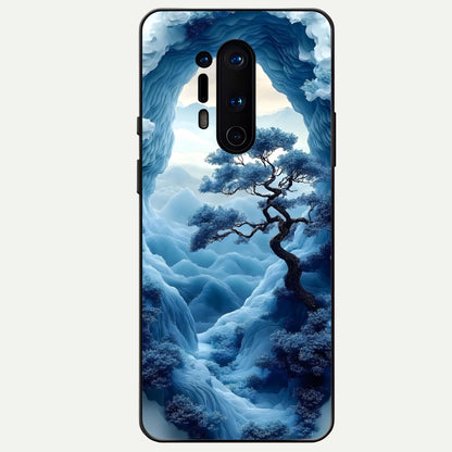 Frozen Serenity Gate Glass Case For OnePlus 8 Pro back cover – full design glossy printed glass finish